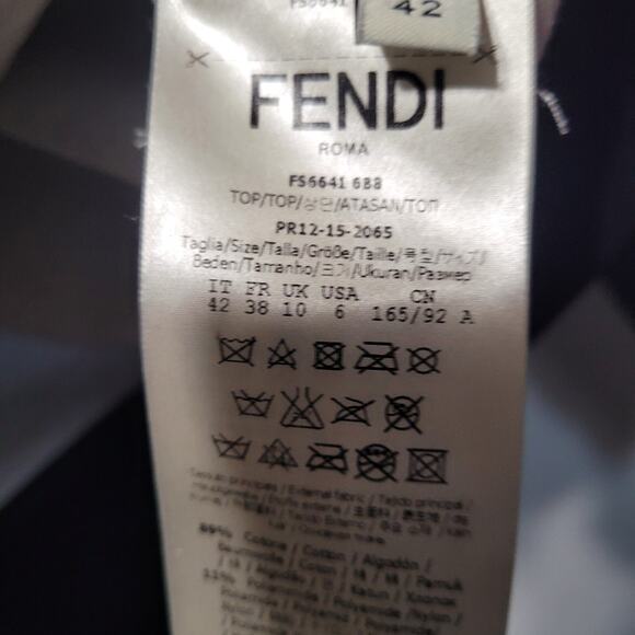 FENDI Karlito Sweatshirt Sweater Karl Lover Gold LTD Ed Fur Sz S 42 6 7 8 $1800 - Picture 6 of 14